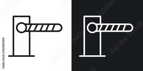 Barrier icon line concept, linear symbol.