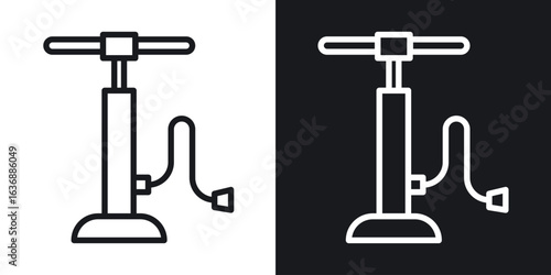 Air pump icon line concept, linear symbol.