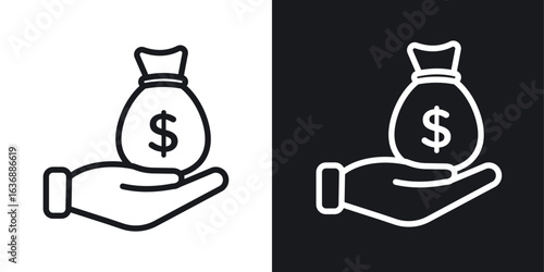 loan icon line concept, linear symbol.