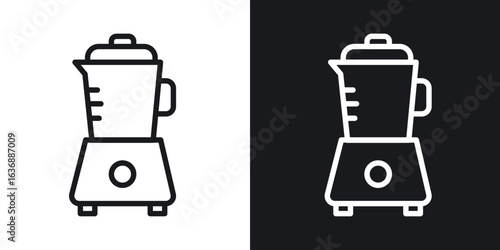 Blender icon line concept, linear symbol.