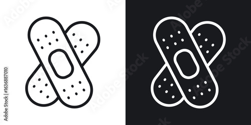 Band aid icon line concept, linear symbol.
