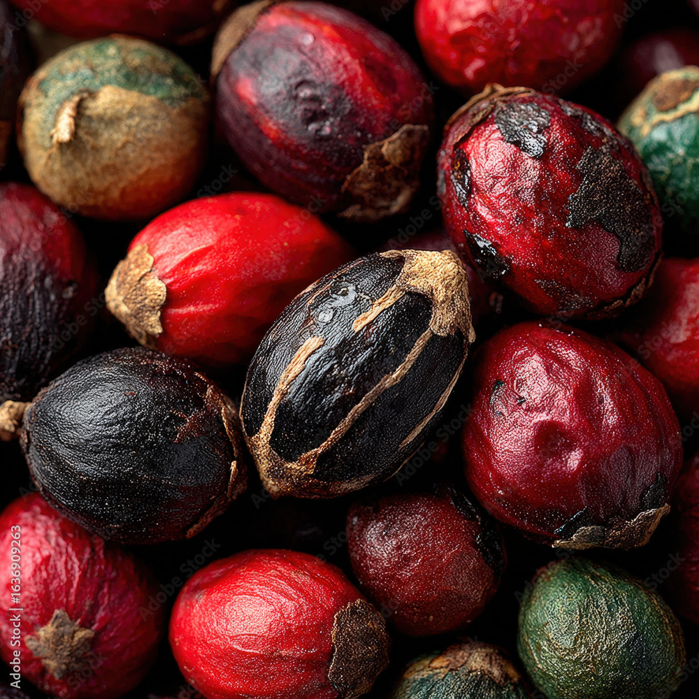 Fototapeta premium Vibrant Seeds of Nature's Palette