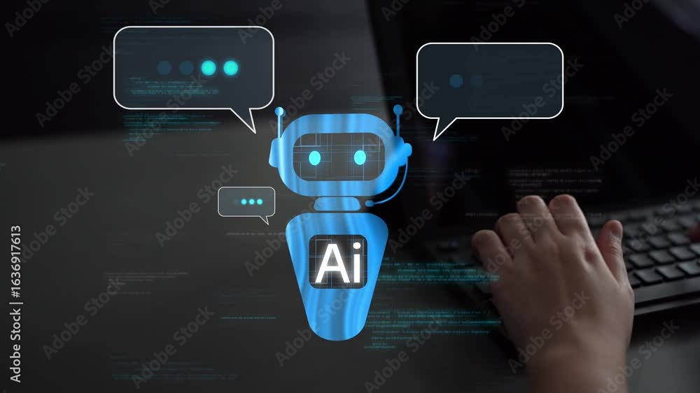 AI Virtual Assistant Artificial Intelligence Chatbot Controlled by ...