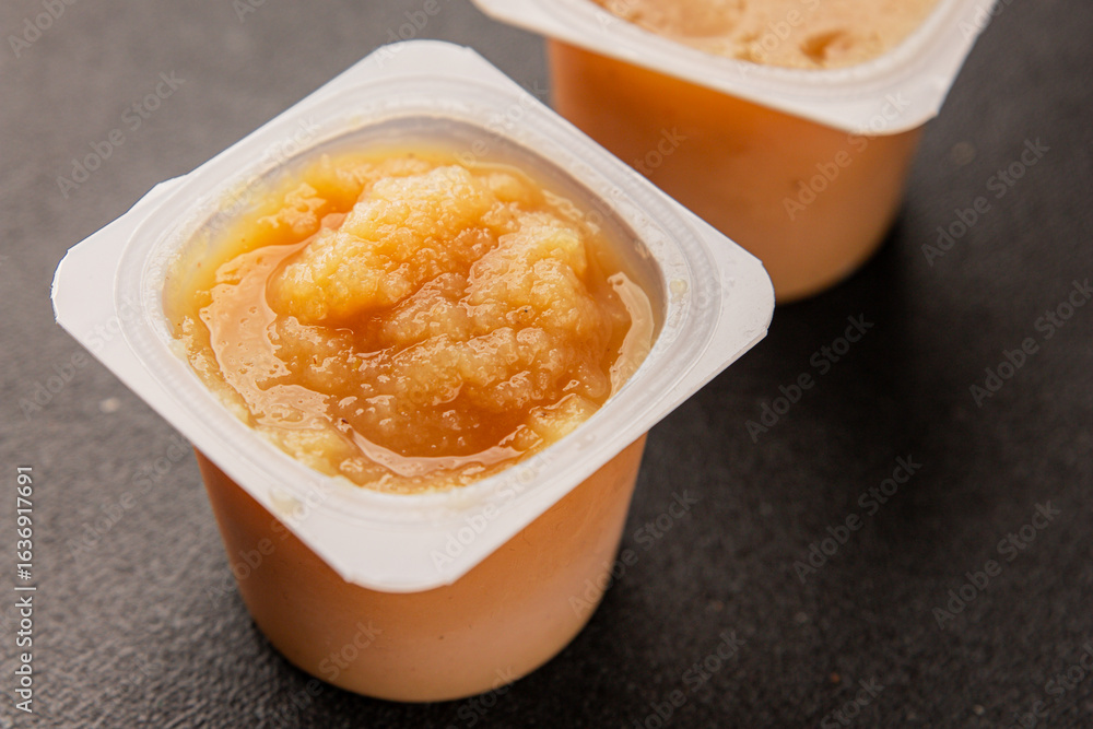 Apple puree natural product sweet dessert fresh delicious gourmet food background on the table rustic food top view copy space keto and paleo diet vegetarian and vegan food Apple puree natural product sweet dessert fresh delicious gourmet food background on the table rustic food top view copy space keto and paleo diet vegetarian and vegan food
