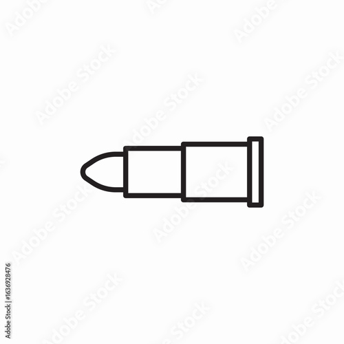 ammo bullet icon sign vector