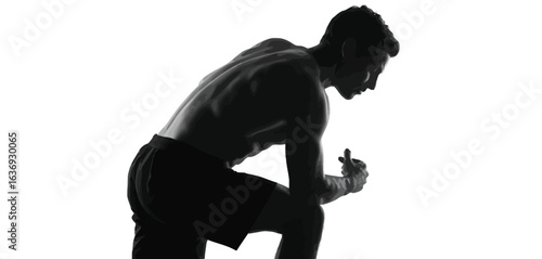 Vector characters - silhouettes. Unrecognizable portraits of women and men. Group of people.