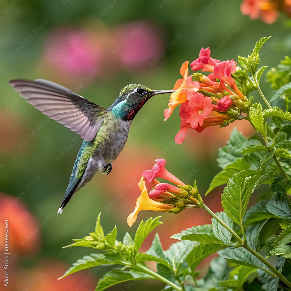 Fototapeta premium Golden Retriever Puppy Playing on Sunlit Grass