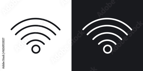 Wifi icon for apps, websites and graphic projects.