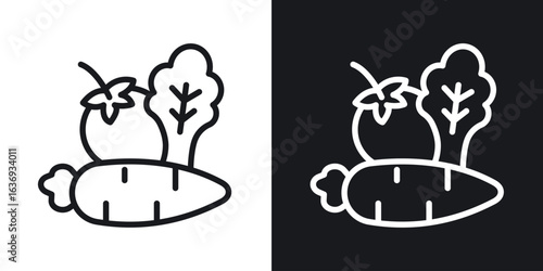 Vegetable icon for apps, websites and graphic projects.