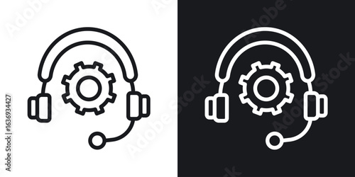 Technical support icon for apps, websites and graphic projects.