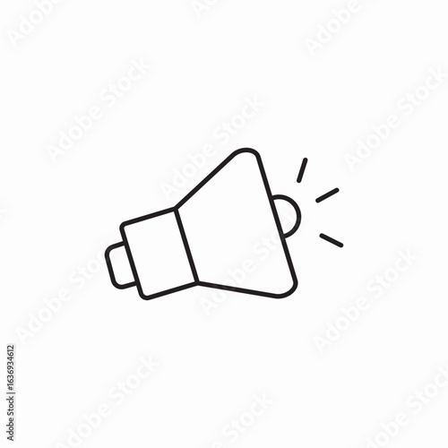 megaphone sound icon sign vector