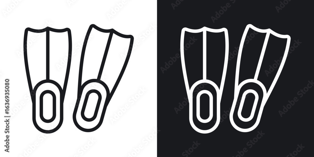 Obraz premium Scuba diving icon for apps, websites and graphic projects.