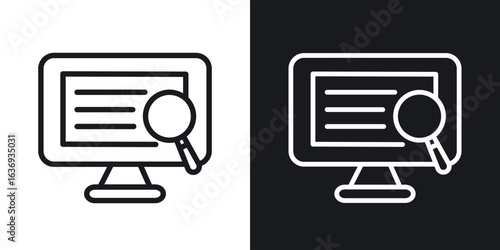 Search online icon for apps, websites and graphic projects.