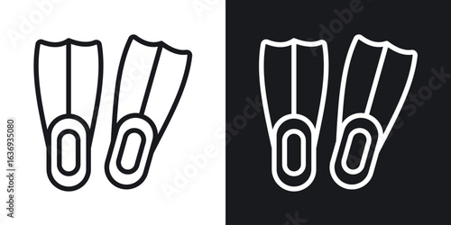 Scuba diving icon for apps, websites and graphic projects.