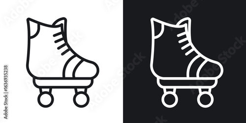 Roller skates icon for apps, websites and graphic projects.