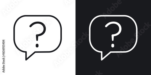 Question icon for apps, websites and graphic projects.