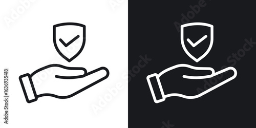 Protection icon for apps, websites and graphic projects.