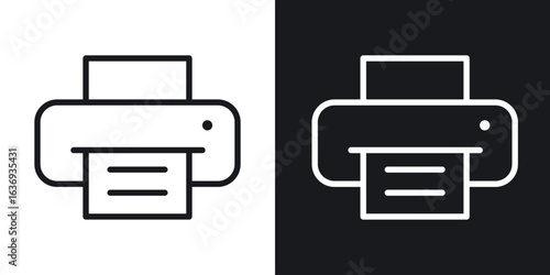 Print button icon for apps, websites and graphic projects.