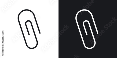 Paperclip icon for apps, websites and graphic projects.
