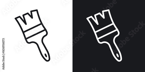 Paint brush icon for apps, websites and graphic projects.