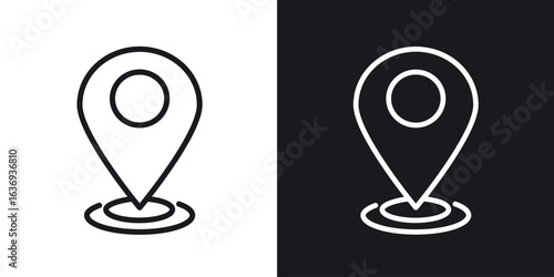 Location pin icon for apps, websites and graphic projects.