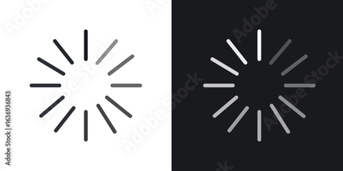 Loading icon for apps, websites and graphic projects.