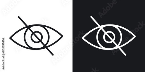 Hide icon for apps, websites and graphic projects.