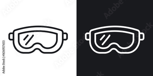 Goggles icon for apps, websites and graphic projects.
