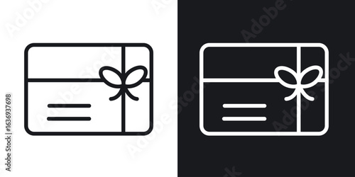 Gift card icon for apps, websites and graphic projects.