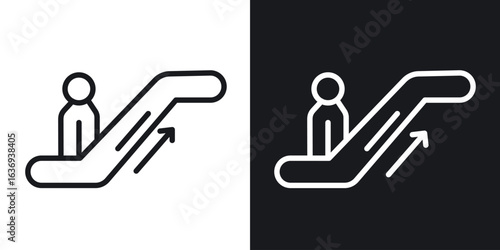 Escalator icon for apps, websites and graphic projects.
