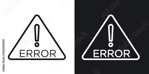 Error icon for apps, websites and graphic projects.