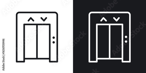 Elevator icon for apps, websites and graphic projects.