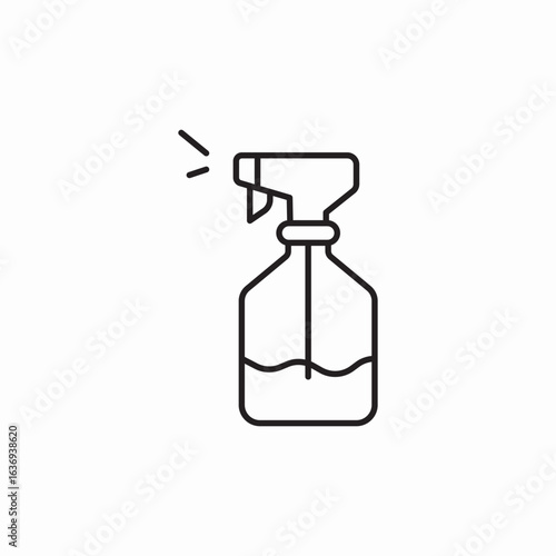 window cleaner spray icon sign vector