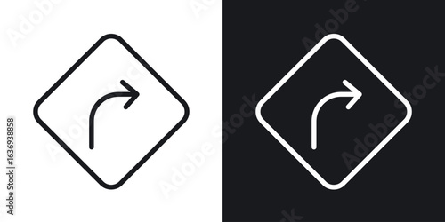 Directions icon for apps, websites and graphic projects.