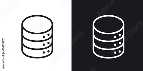Database icon for apps, websites and graphic projects.