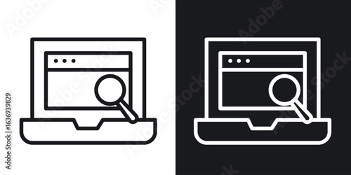 Browsing icon for apps, websites and graphic projects.