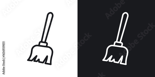 Broom icon for apps, websites and graphic projects.