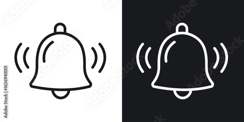 Bell icon for apps, websites and graphic projects.
