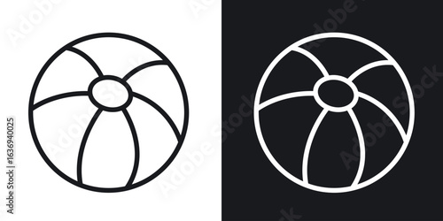 Beach ball icon for apps, websites and graphic projects.