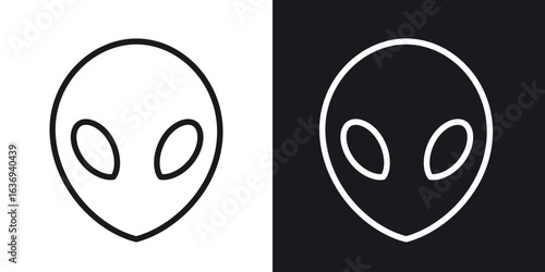Alien icon for apps, websites and graphic projects.