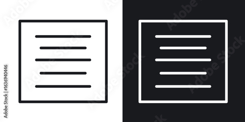 Align center icon for apps, websites and graphic projects.