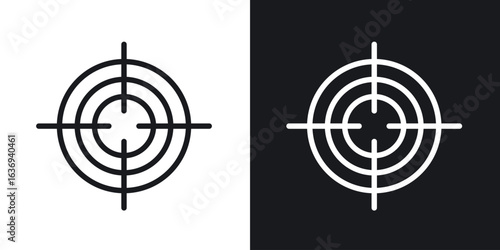 Aim icon for apps, websites and graphic projects.