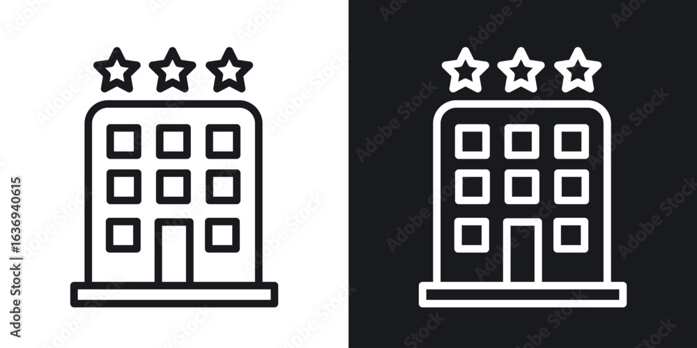 Fototapeta premium hotel icon for apps, websites and graphic projects.