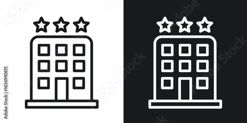 hotel icon for apps, websites and graphic projects.