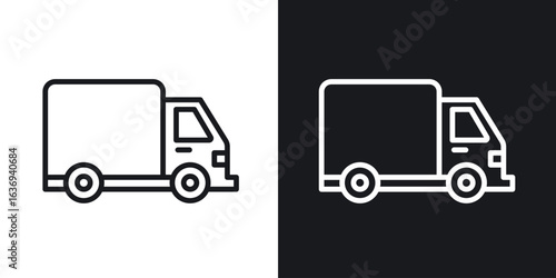 Truck icon for apps, websites and graphic projects.