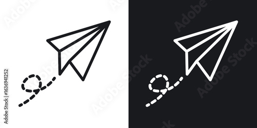 Paper plane icon for apps, websites and graphic projects.