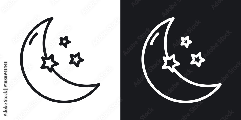 Fototapeta premium Moon icon for apps, websites and graphic projects.
