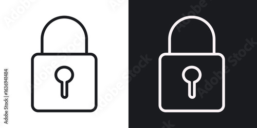 Lock icon for apps, websites and graphic projects.