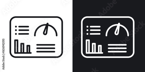 Dashboard icon for apps, websites and graphic projects.