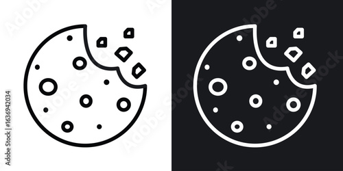 Cookie icon for apps, websites and graphic projects.